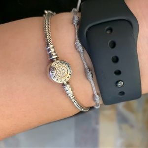 Pandora bracelet two tone